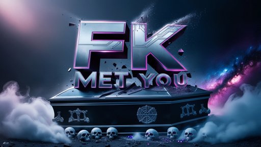 A Dark Cinematic Logo Fk Met You Shatters Int