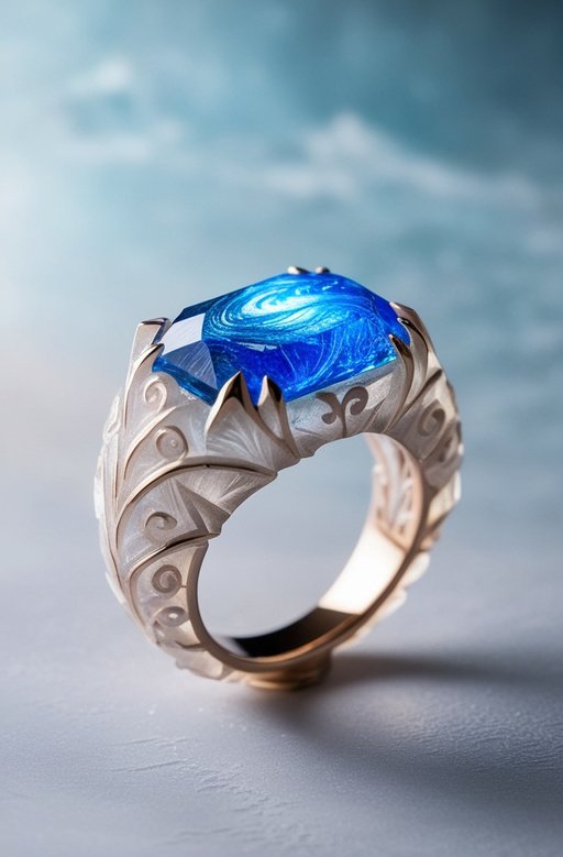 A Delicate Intricately Carved Magic Ring Craf