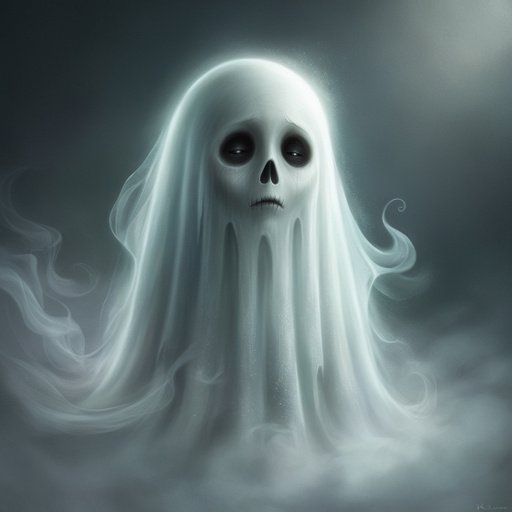 A Delicate Transparent And Eerie Ghost With A