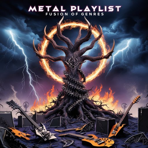 A Dramatic Highenergy Cover Art For A Metal P