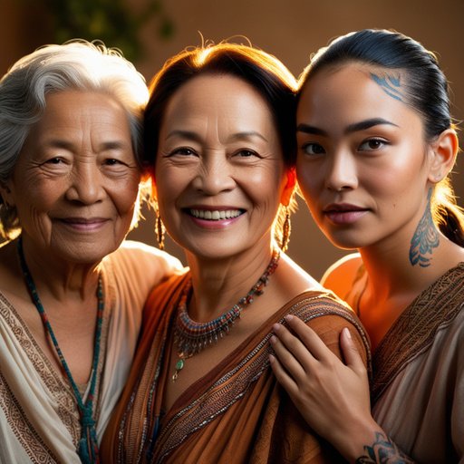 A Group Of Three Women From Diverse Age Range