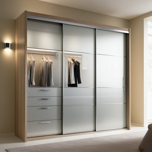 A Modern Wall Wardrobe Design Featuring Slidi