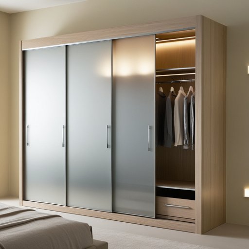 A Modern Wall Wardrobe Design Featuring Slidi