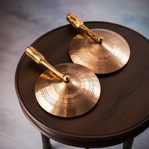 A Pair Of Intricately Crafted Tingsha Cymbals