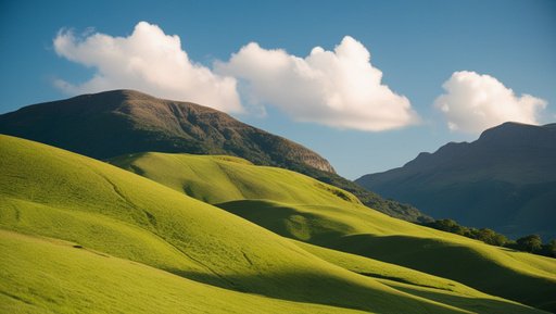 A Scenic Landscape Featuring Lush Green Rolli