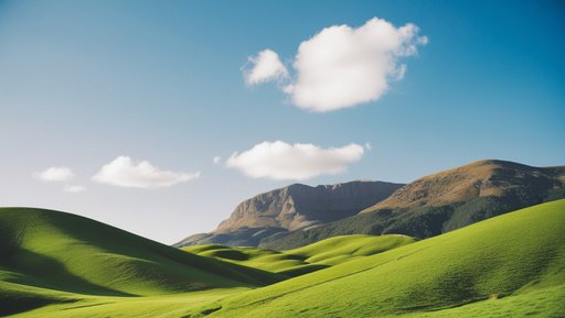 A Scenic Landscape Featuring Lush Green Rolli