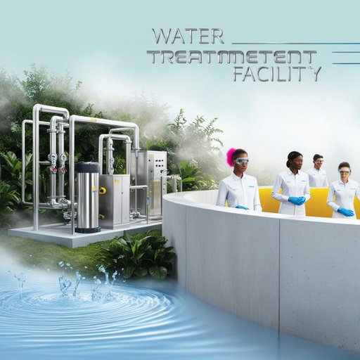 A Serene And Modern Water Treatment Facility