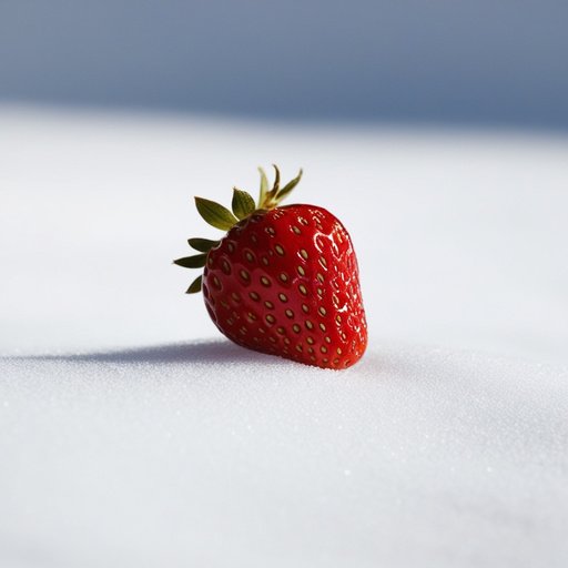 A Singular Succulent Bright Red Strawberry Ap