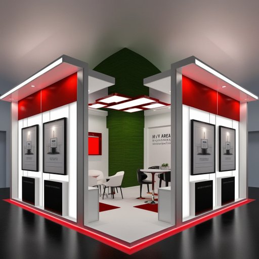 A Sleek Contemporary Booth With Clean Lines A