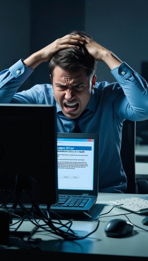 A Tech Professional Sitting At A Desk Looking