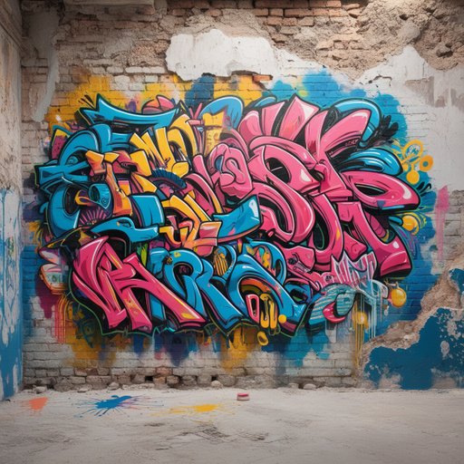 A Vibrant And Dynamic Graffiti Mural Sprawls