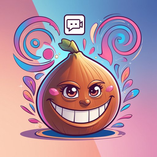 A Vibrant Cartoonstyle Illustration Of A Fig