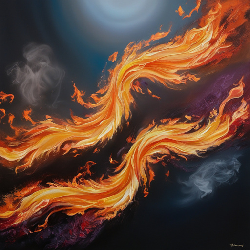 A Vibrant Mesmerizing Depiction Of Fire With