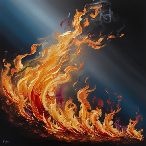 A Vibrant Mesmerizing Depiction Of Fire With