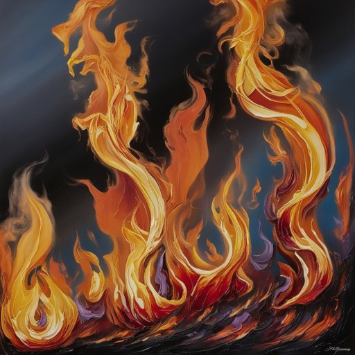 A Vibrant Mesmerizing Depiction Of Fire With