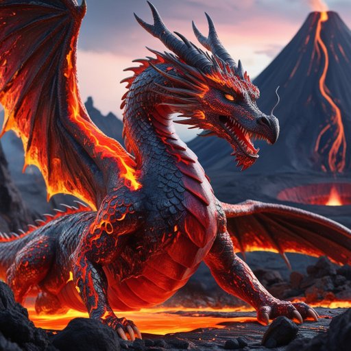 An Incredible Depiction Of A Mythical Dragon