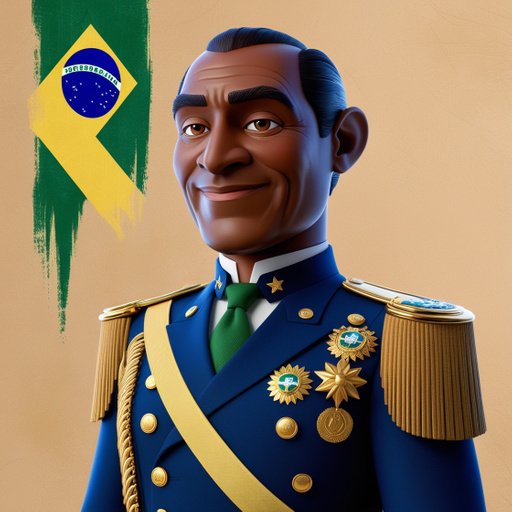 Depict A Charismatic General From Brazil Rend