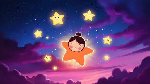 Illustrate Twinkle The Smallest Star Glowing