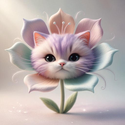 Render A Whimsical Delicate Flower With Petal