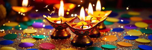 Vibrant Glowing Diyas Traditional Cutglass Di