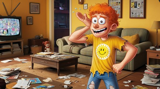 A Brighteyed Freckledfaced Cartoon Character