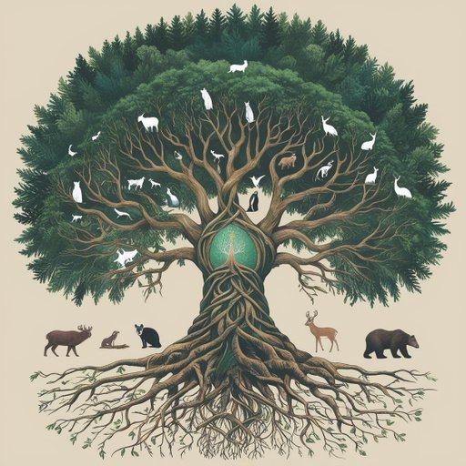 Tshirtforest And Wildlife A Detailed Illustra