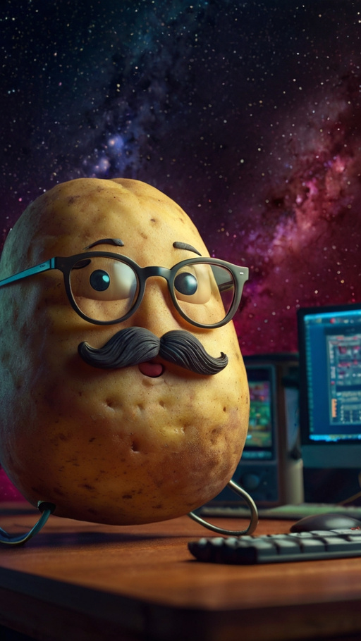 Portrait Perfect An Expressionless Potato Character Glasses Mu